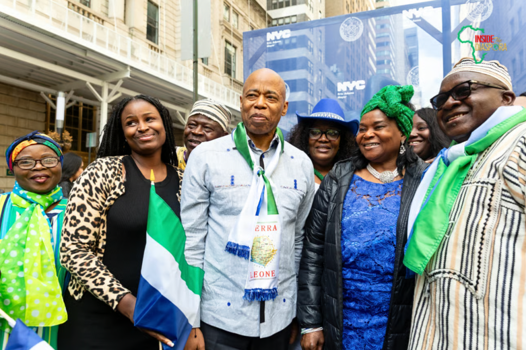 NYC Mayor Eric Adams Joins Sierra Leonean Community For 64th Independence Flag&nbsp;Raising